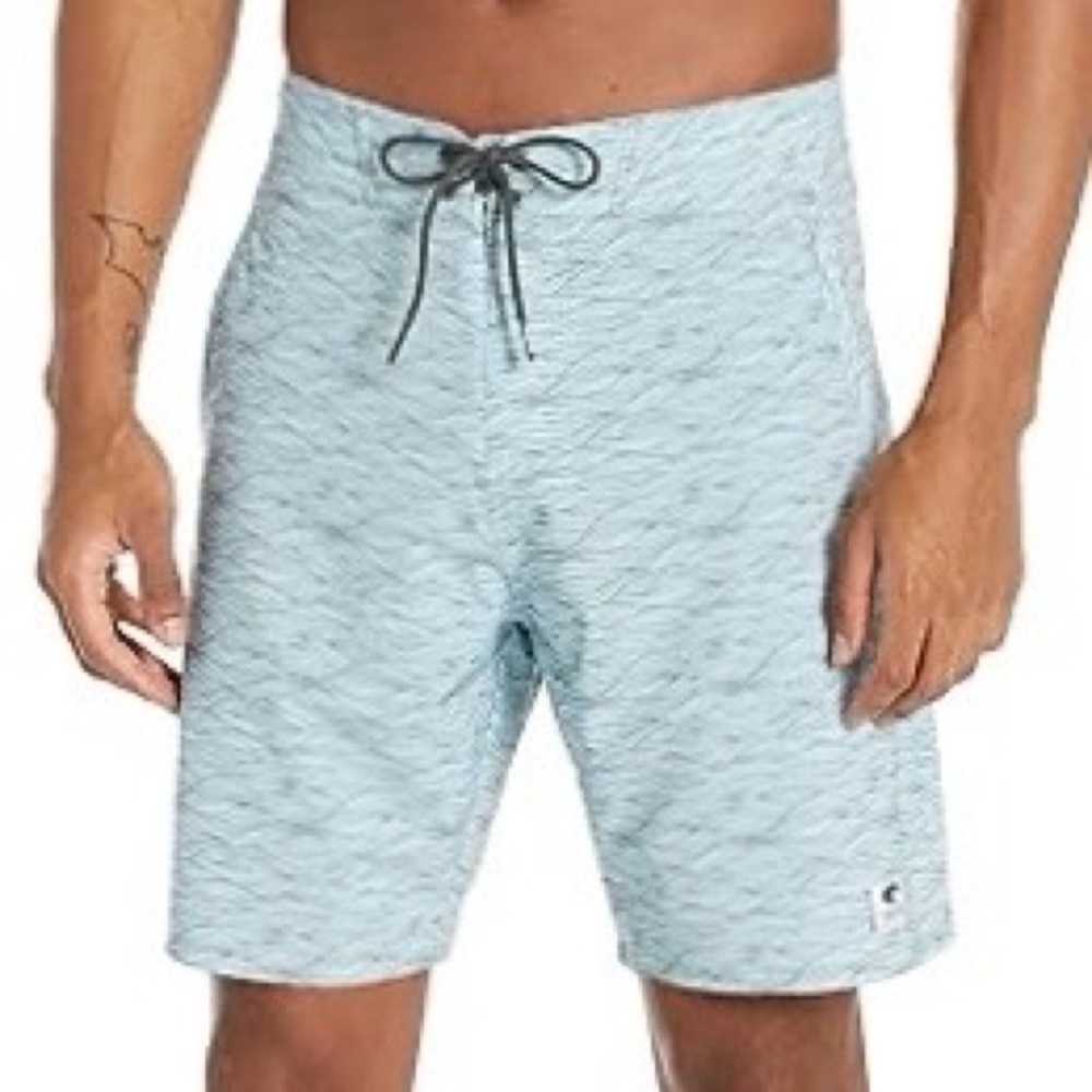 New Costa Del Mar Tides Boardshort in the Swells Deep Sea print Men’s Sz 32
